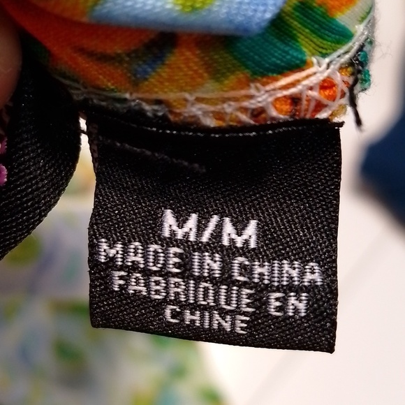 Summer spring colourful flowy floral tank racerback medium polyester - Picture 6 of 6